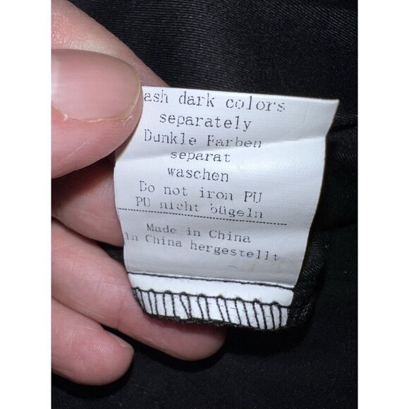 NWT KANCY KOLE High Waist A-Line Paperbag Waist Skirt with Pockets Black Sz L - Picture 13 of 13